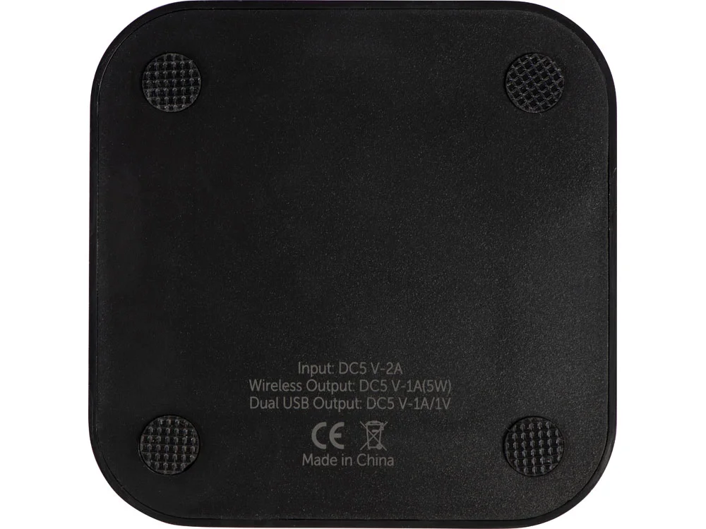Беспроводная зарядка Tile с 2 USB-A 5 Вт черный - фото 5