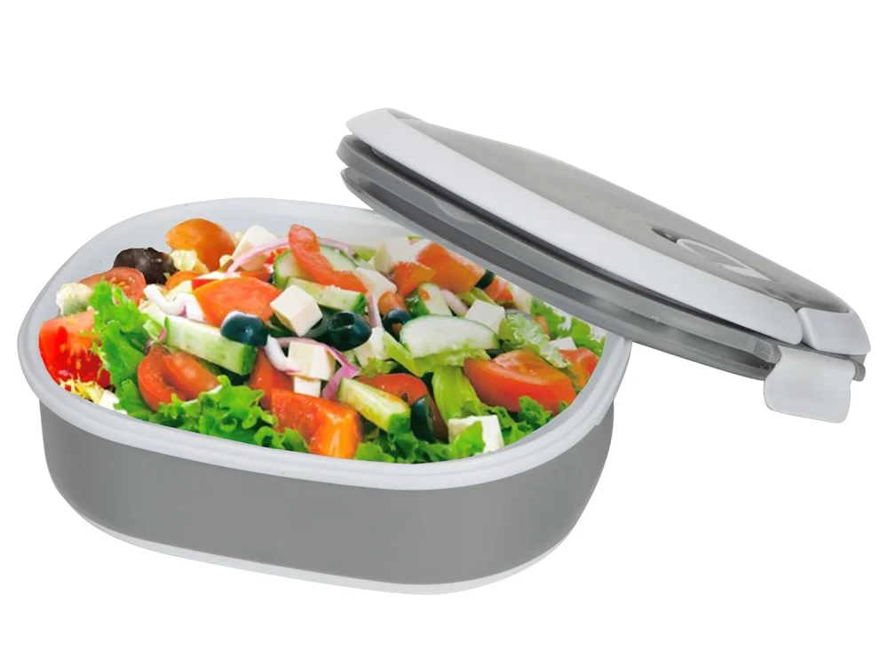 Ланч-бокс «Hotty», серый/белый, 750 мл - фото 2
