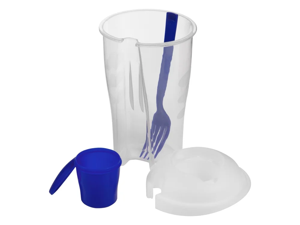 Набор для салата «Iceberg», прозрачный/синий, 850 мл - фото 4