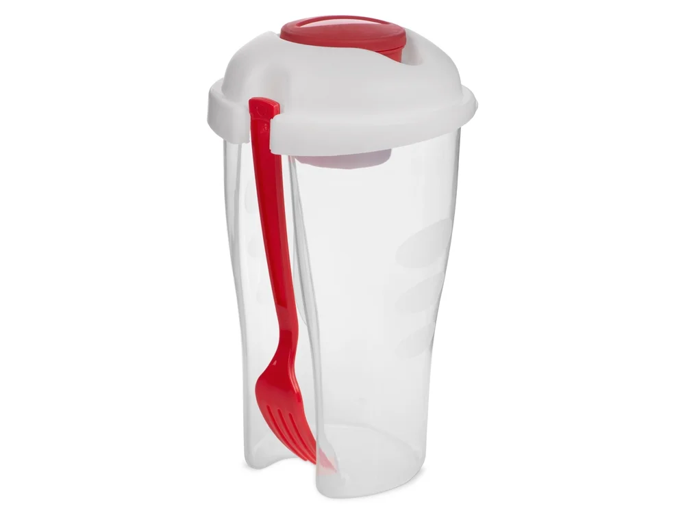 Набор для салата Iceberg прозрачный/красный 850 мл