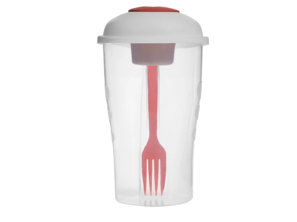Набор для салата Iceberg прозрачный/красный 850 мл - фото 3