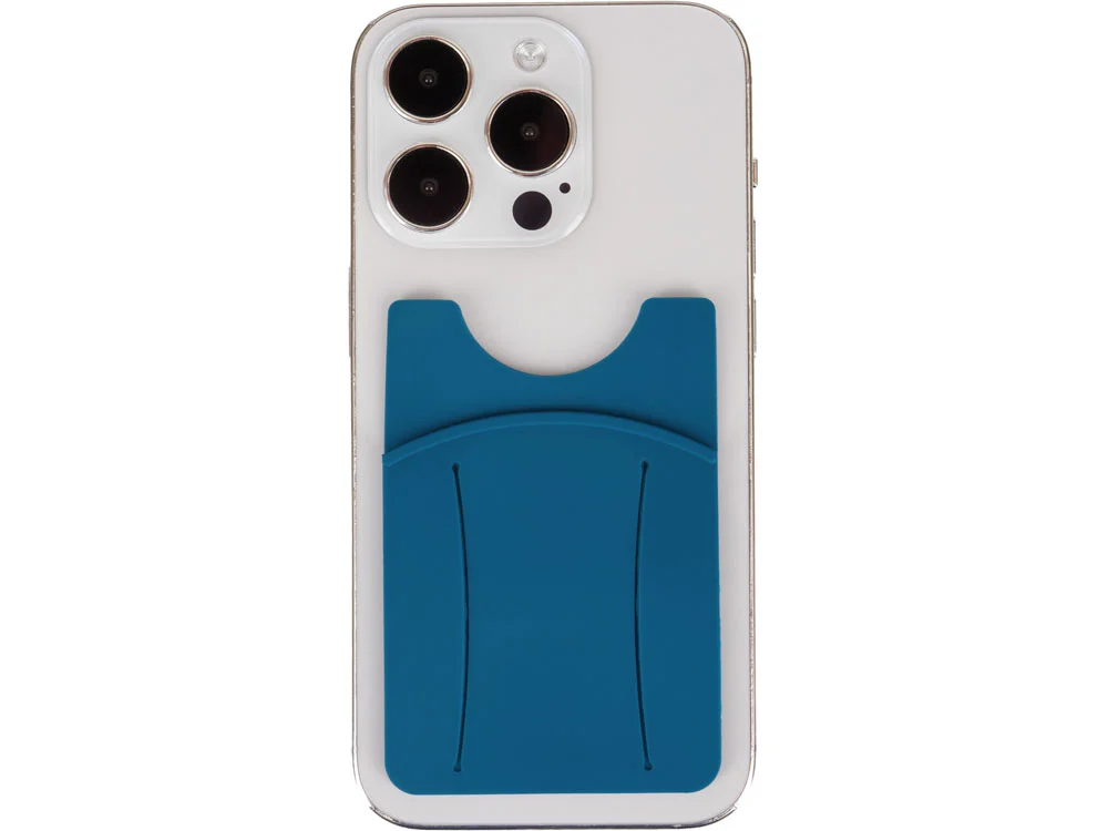 Картхолдер для телефона с держателем «Trighold», сине-зеленый - фото 5