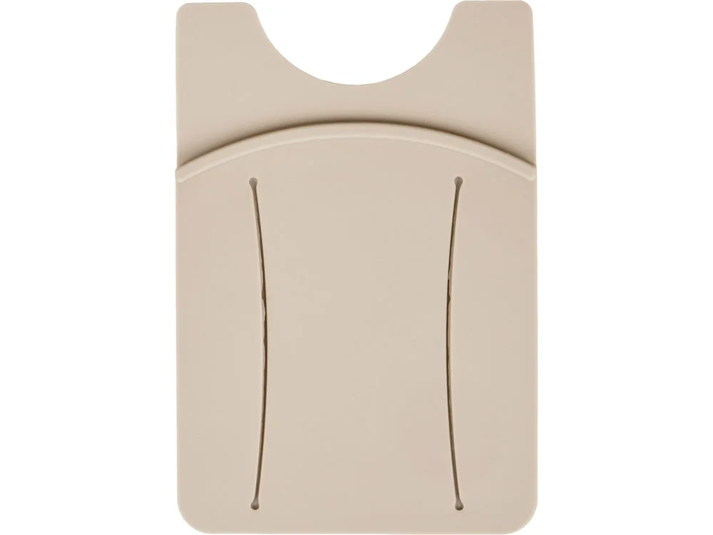 Картхолдер для телефона с держателем «Trighold», бежевый - фото 3