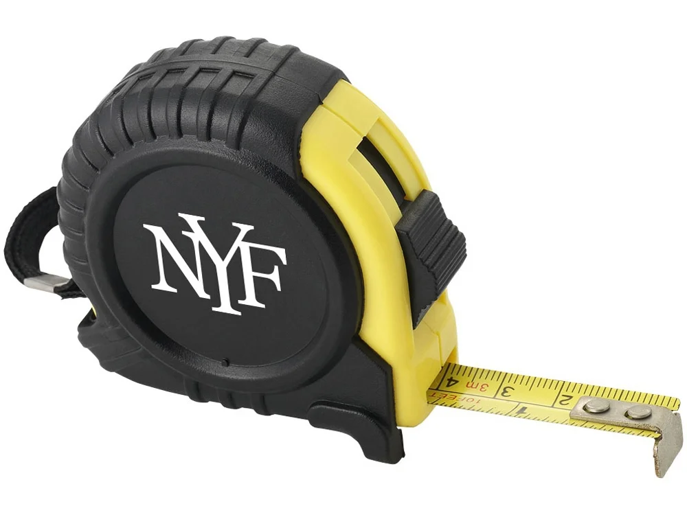 Рулетка «Nest», 3 м, черный/желтый - фото 3