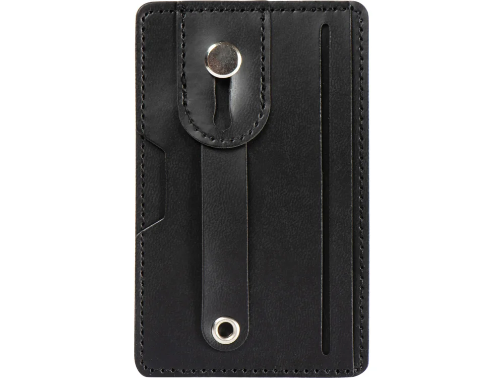 Картхолдер для телефона с держателем и защитой RFID Lokky черный - фото 2
