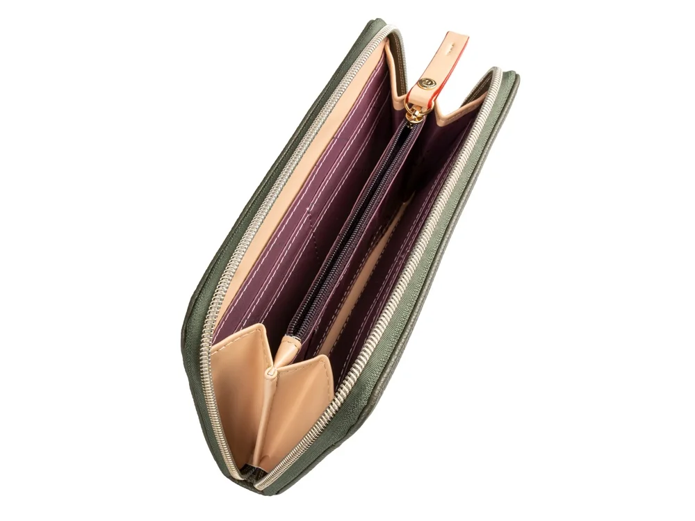 Кошелек женский Ella зеленый оливковый - фото 3