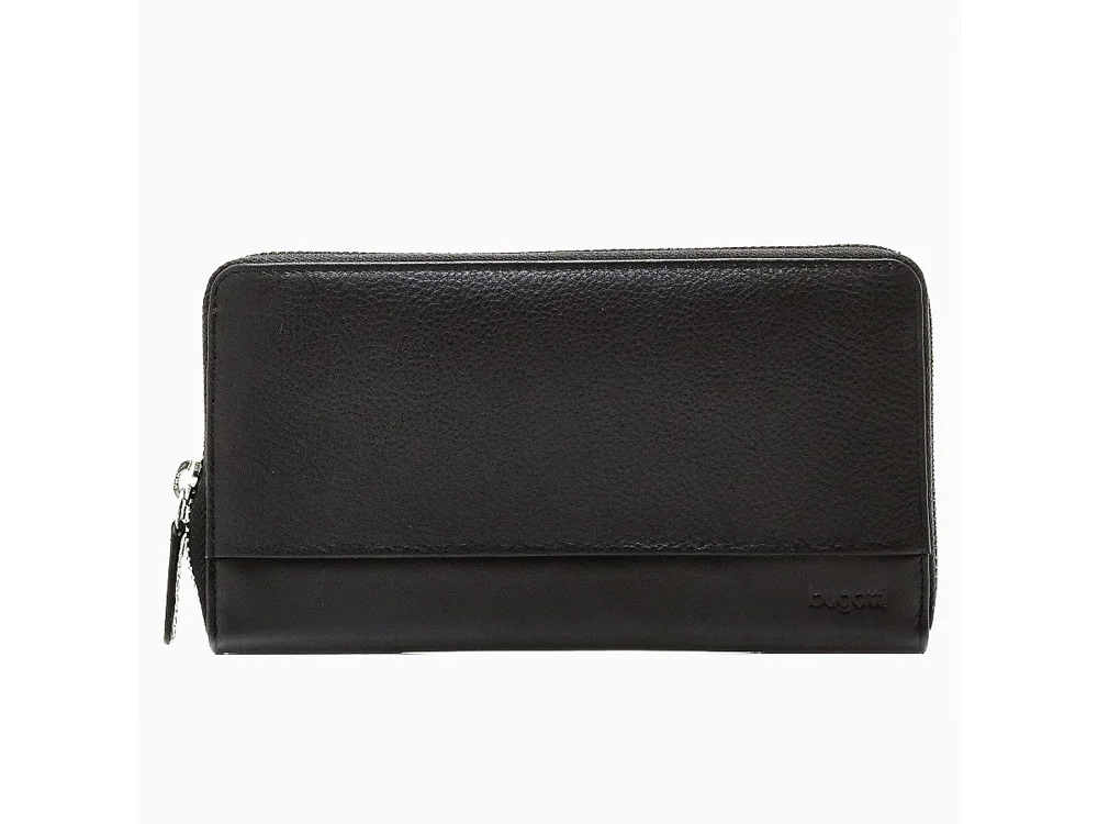 Кошелек «Atlanta» на молнии, черный - фото 2