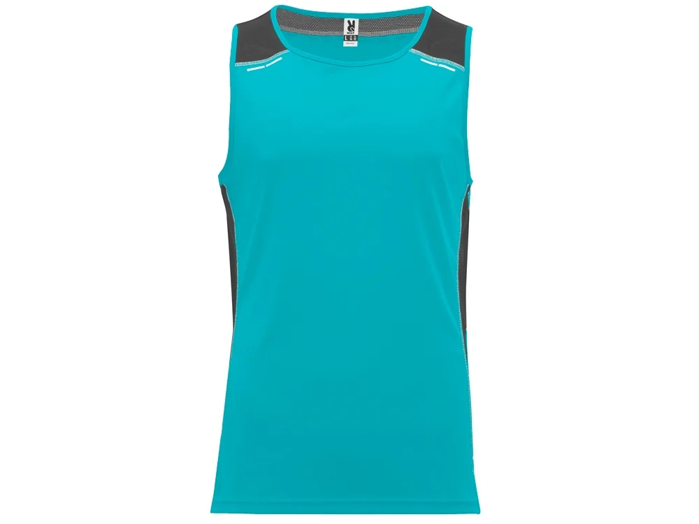 Спортивная майка Misano мужская бирюзовый/эбеновый S - фото 7