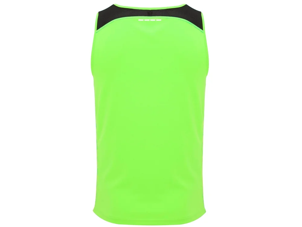Спортивная майка «Misano» мужская, неоновый зеленый/черный, L - фото 2