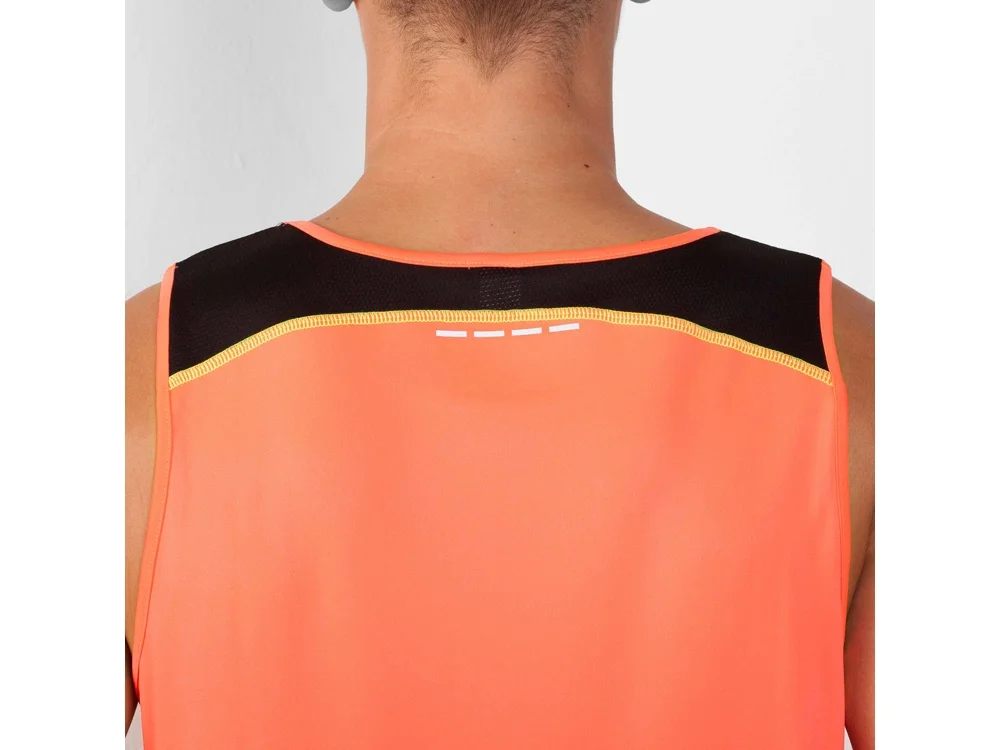Спортивная майка Misano мужская неоновый коралловый/черный 2XL - фото 8
