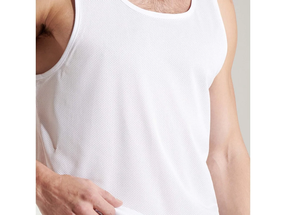 Майка «Interlagos» мужская, белый, S - фото 7