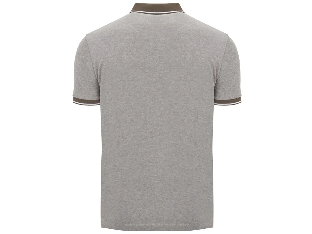 Рубашка поло «Bowie» мужская, меланжевый армейский зеленый, L - фото 2