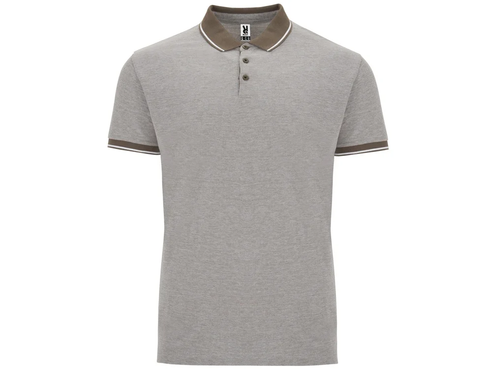 Рубашка поло «Bowie» мужская, меланжевый армейский зеленый, XL