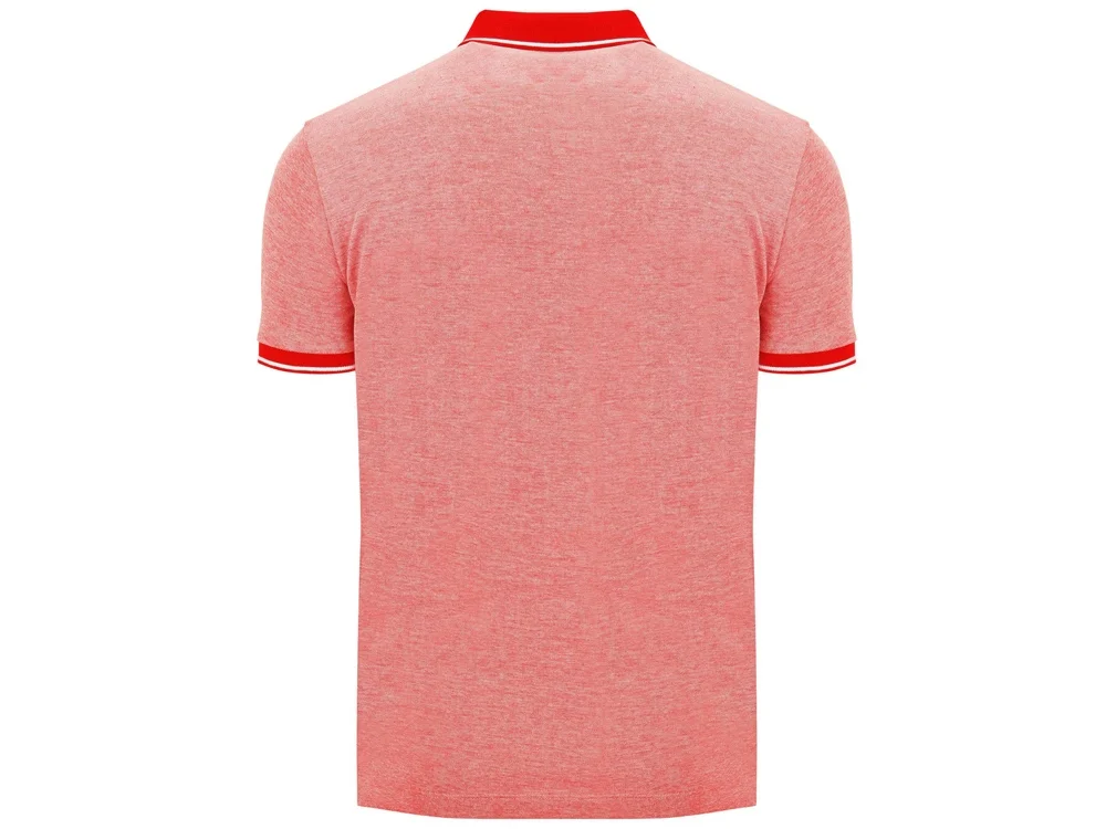 Рубашка поло «Bowie» мужская, меланжевый красный, S - фото 2