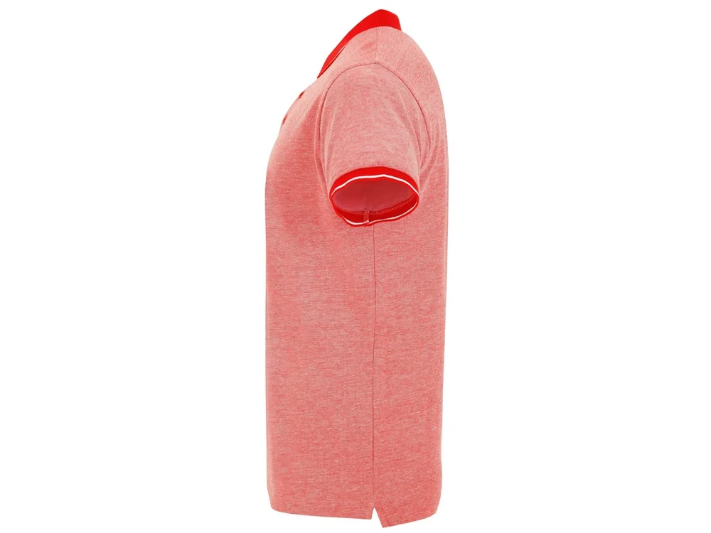 Рубашка поло «Bowie» мужская, меланжевый красный, S - фото 3