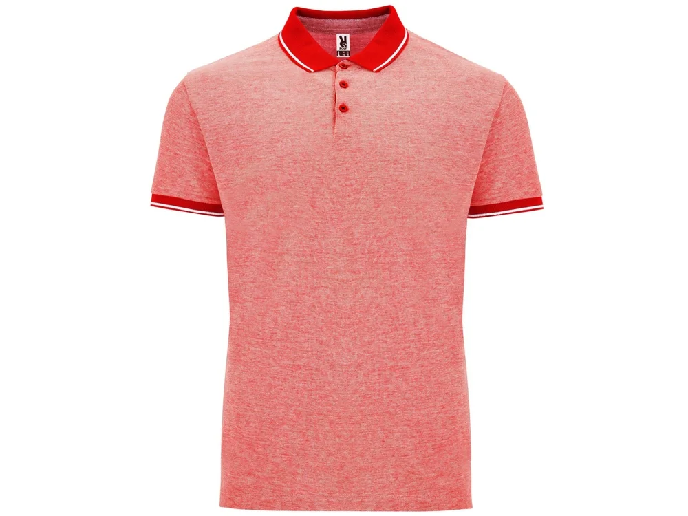 Рубашка поло Bowie мужская меланжевый красный XL