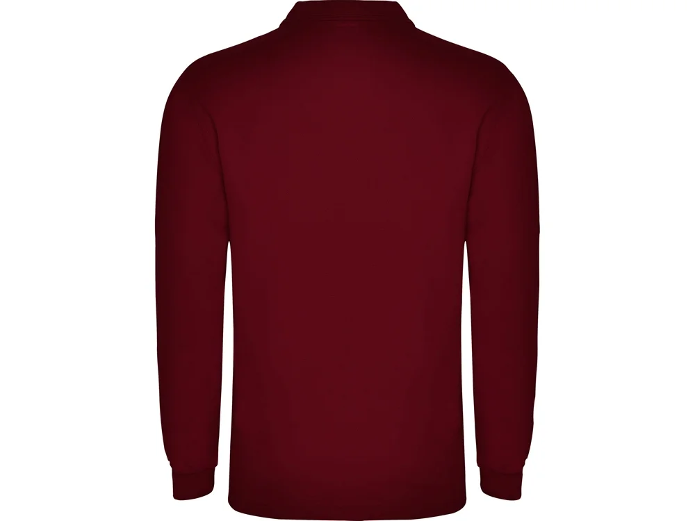 Рубашка поло Carpe мужская с длинным рукавом гранатовый 2XL - фото 2