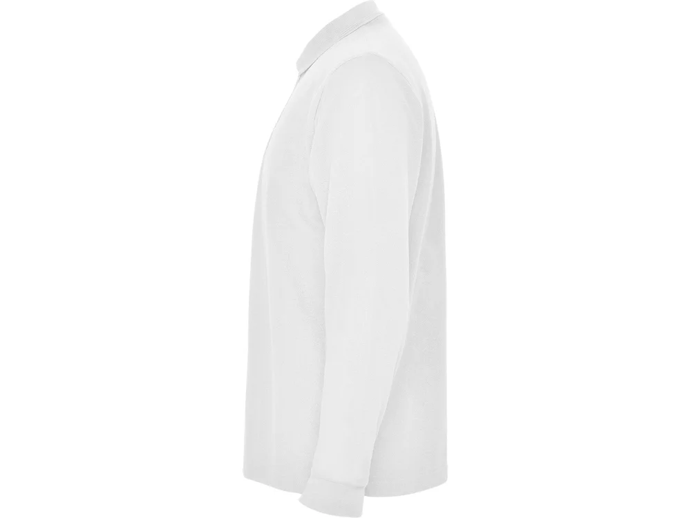 Рубашка поло Carpe мужская с длинным рукавом белый 2XL - фото 3