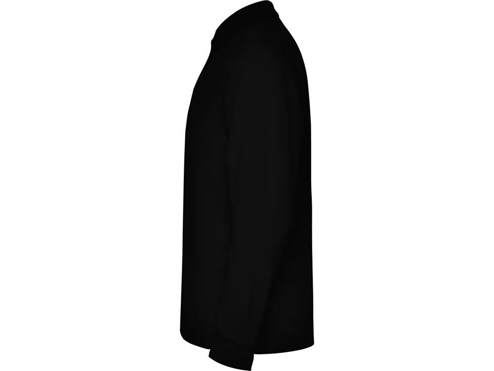 Рубашка поло Estrella мужская с длинным рукавом черный 2XL - фото 3