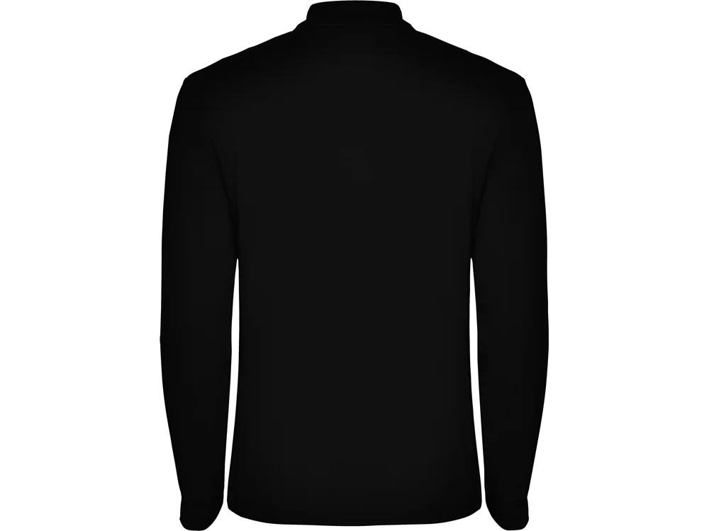 Рубашка поло Estrella мужская с длинным рукавом черный 3XL - фото 2