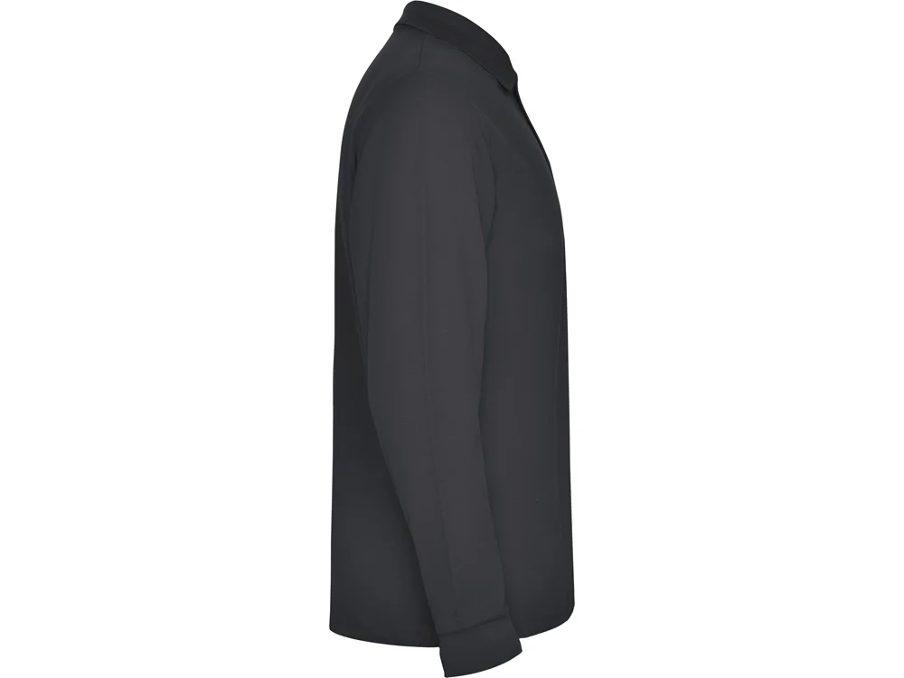 Рубашка поло Estrella мужская с длинным рукавом графит 2XL - фото 4