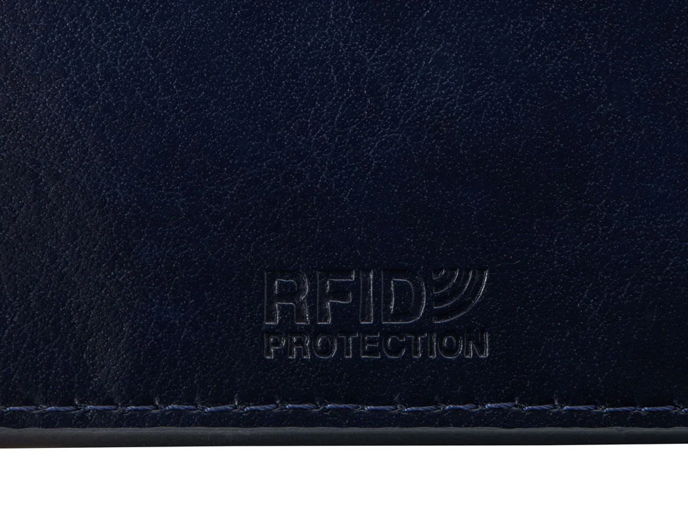 Картхолдер для 6 карт с RFID-защитой Fabrizio синий - фото 7