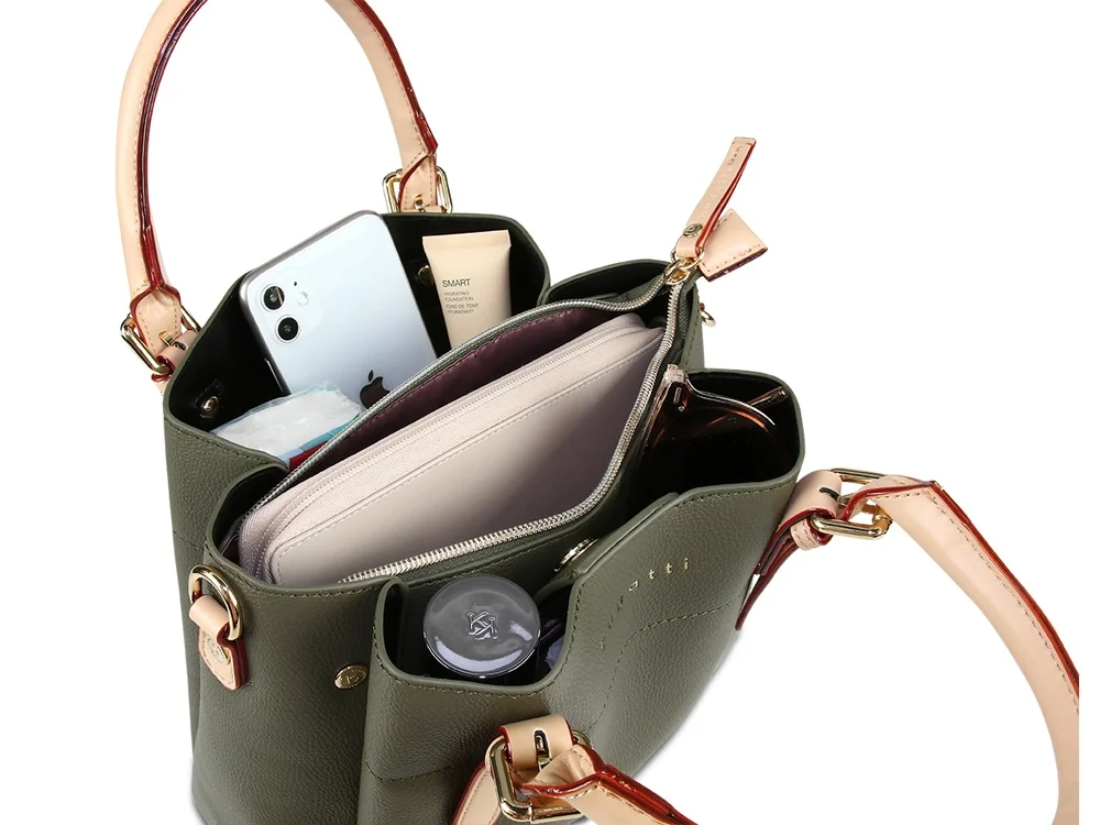 Сумка женская «Ella», зеленый оливковый - фото 4