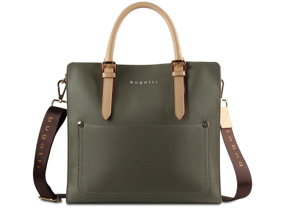 Сумка-портфель женская «Ella», зеленый оливковый - фото 2