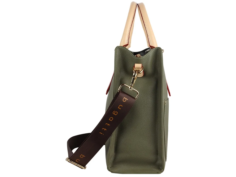 Сумка-портфель женская «Ella», зеленый оливковый - фото 4