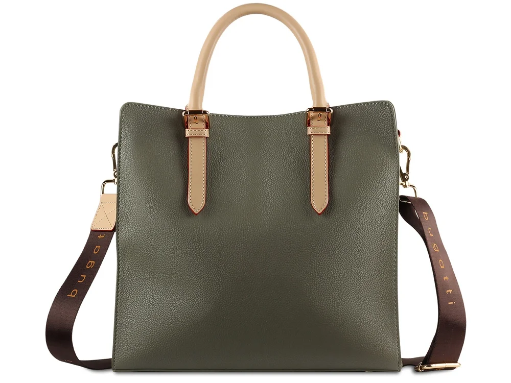 Сумка-портфель женская «Ella», зеленый оливковый - фото 5