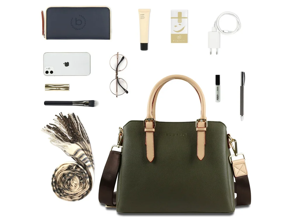 Сумка женская «Ella», зеленый оливковый - фото 6