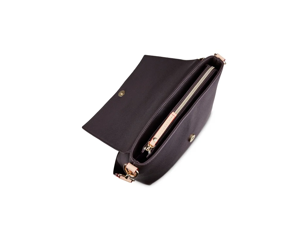 Сумка наплечная женская Ella темно-коричневый - фото 4