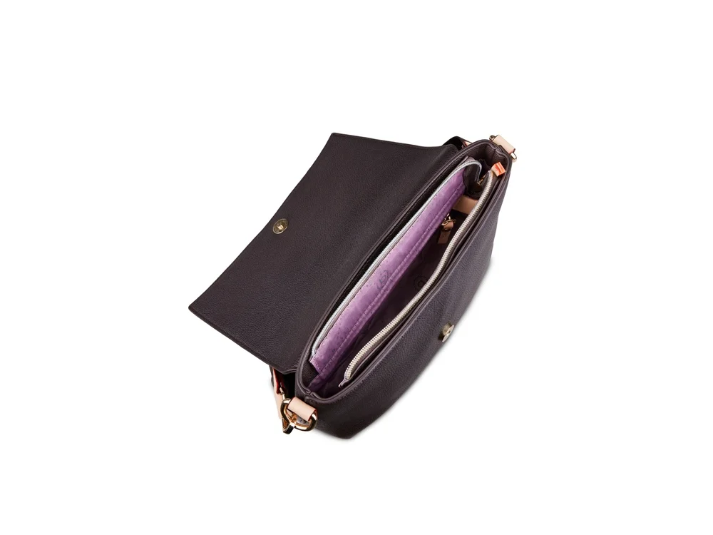 Сумка наплечная женская Ella темно-коричневый - фото 5