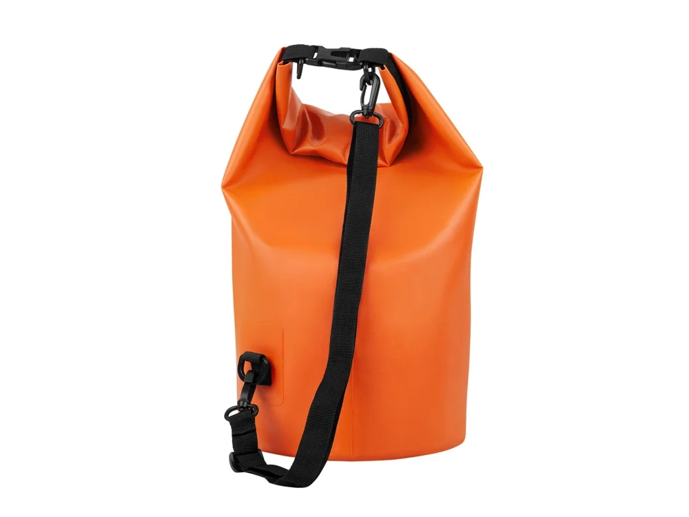 Водонепроницаемая сумка-мешок DryBag 15 оранжевый черный - фото 2