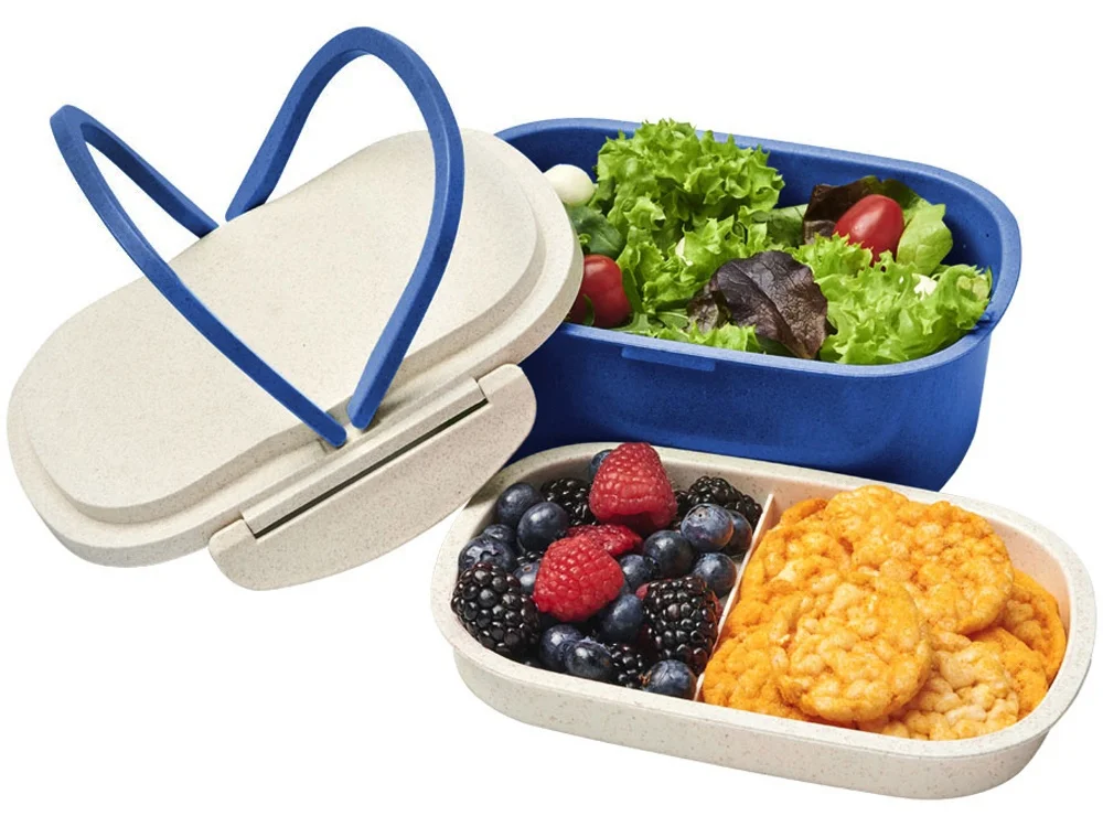 Ланч-бокс «Shen», синий, бежевый, 700 мл - фото 4