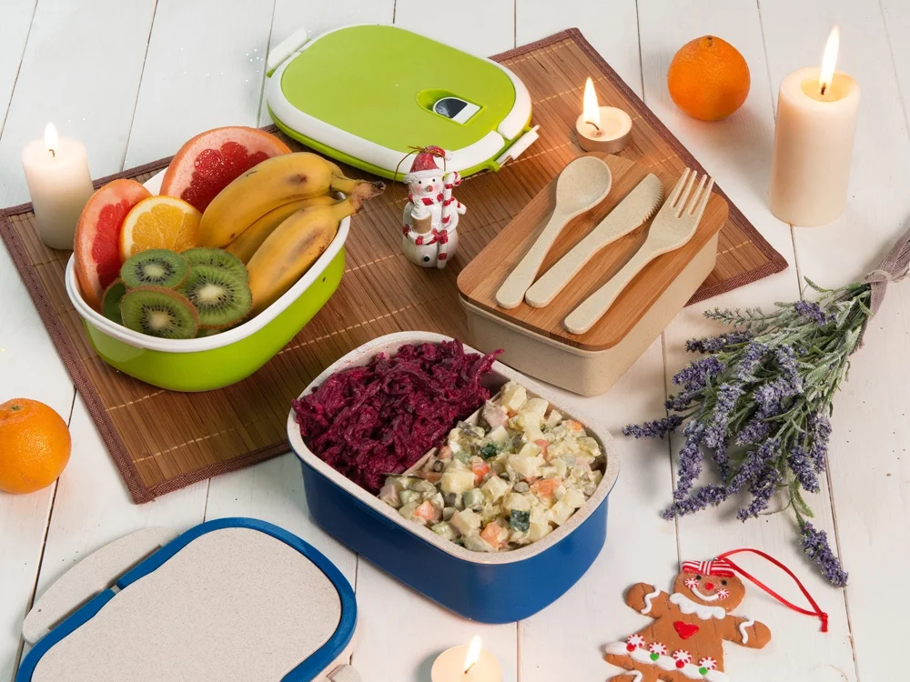 Ланч-бокс «Shen», синий, бежевый, 700 мл - фото 6