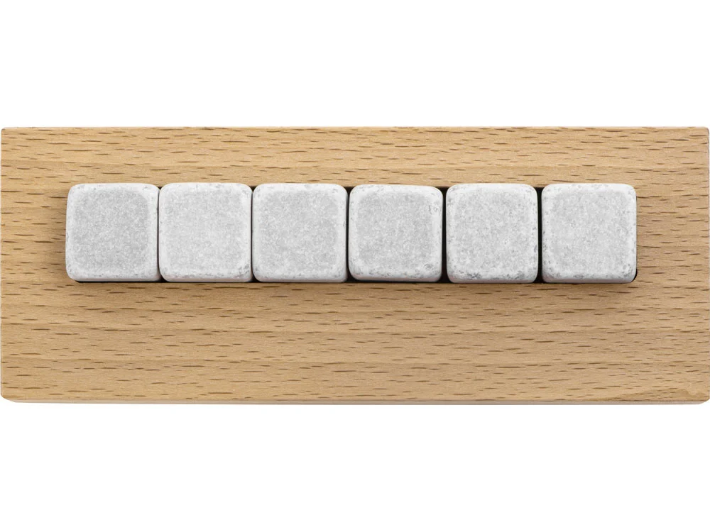 Камни для виски на подставке «Highland», натуральный, серый - фото 2