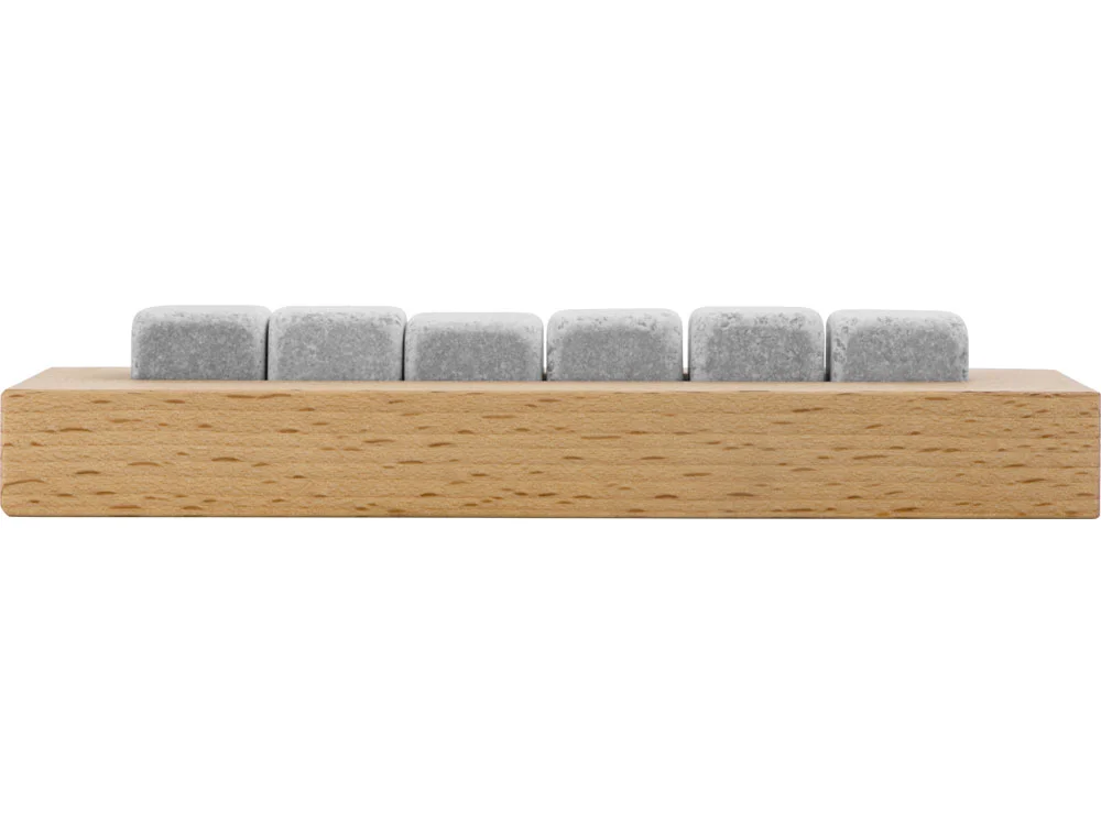 Камни для виски на подставке «Highland», натуральный, серый - фото 3