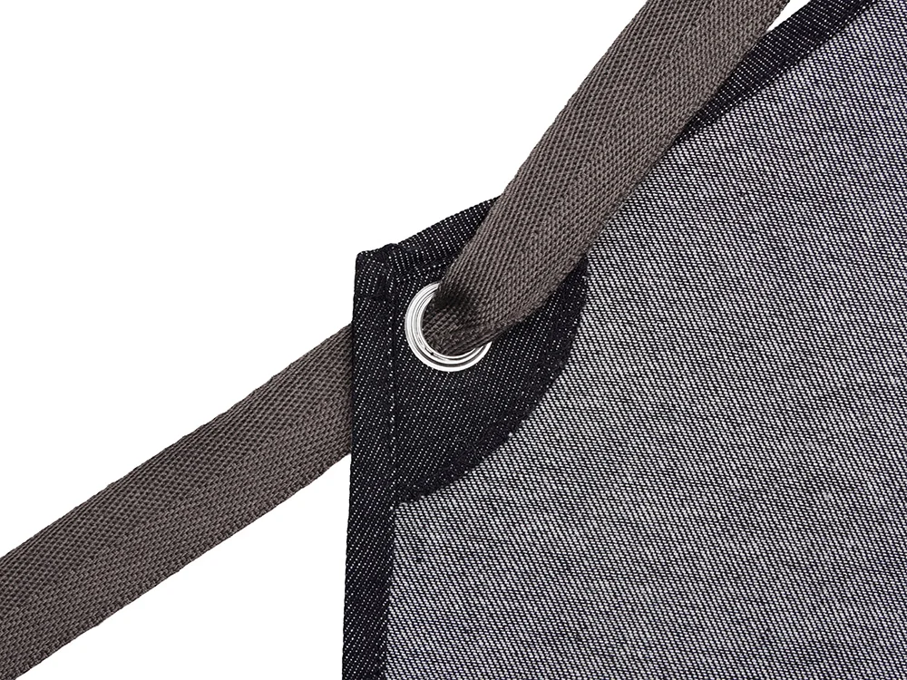 Джинсовый фартук с карманами «Fry», черный - фото 5