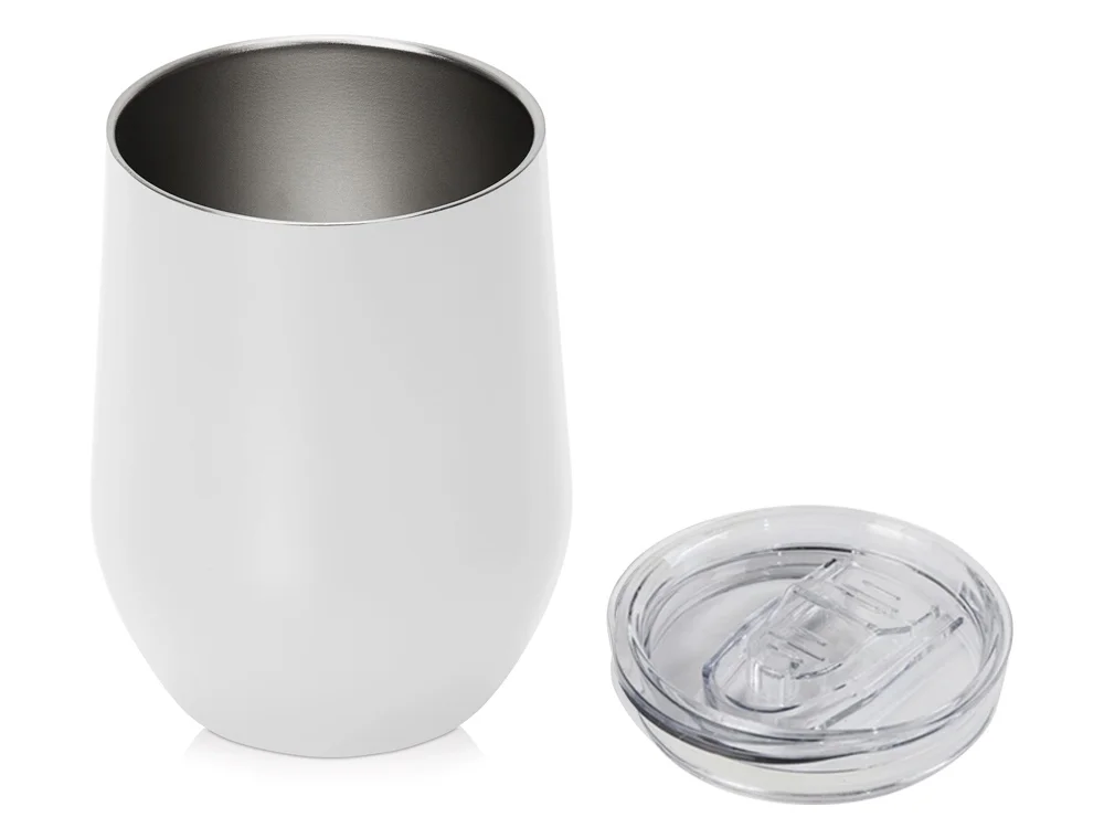 Вакуумная термокружка «Sense», непротекаемая крышка, белый, 370 мл - фото 2