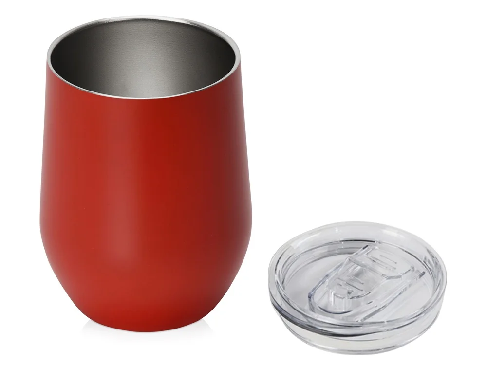 Вакуумная термокружка «Sense», непротекаемая крышка, красный, 370 мл - фото 2