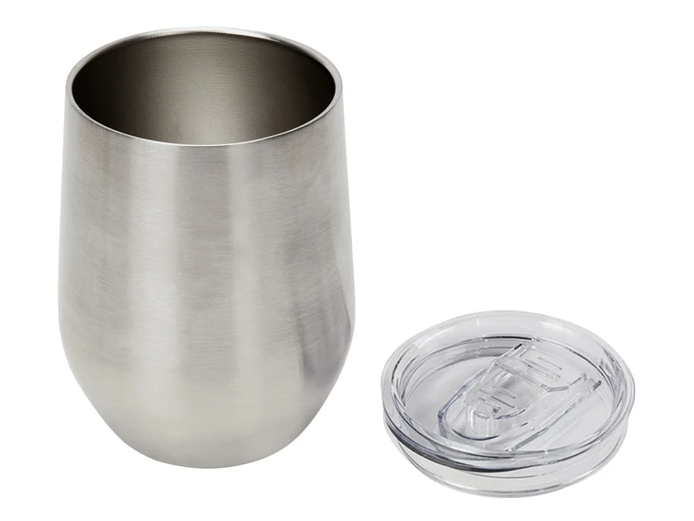 Вакуумная термокружка Sense непротекаемая крышка серебристый 370 мл - фото 4