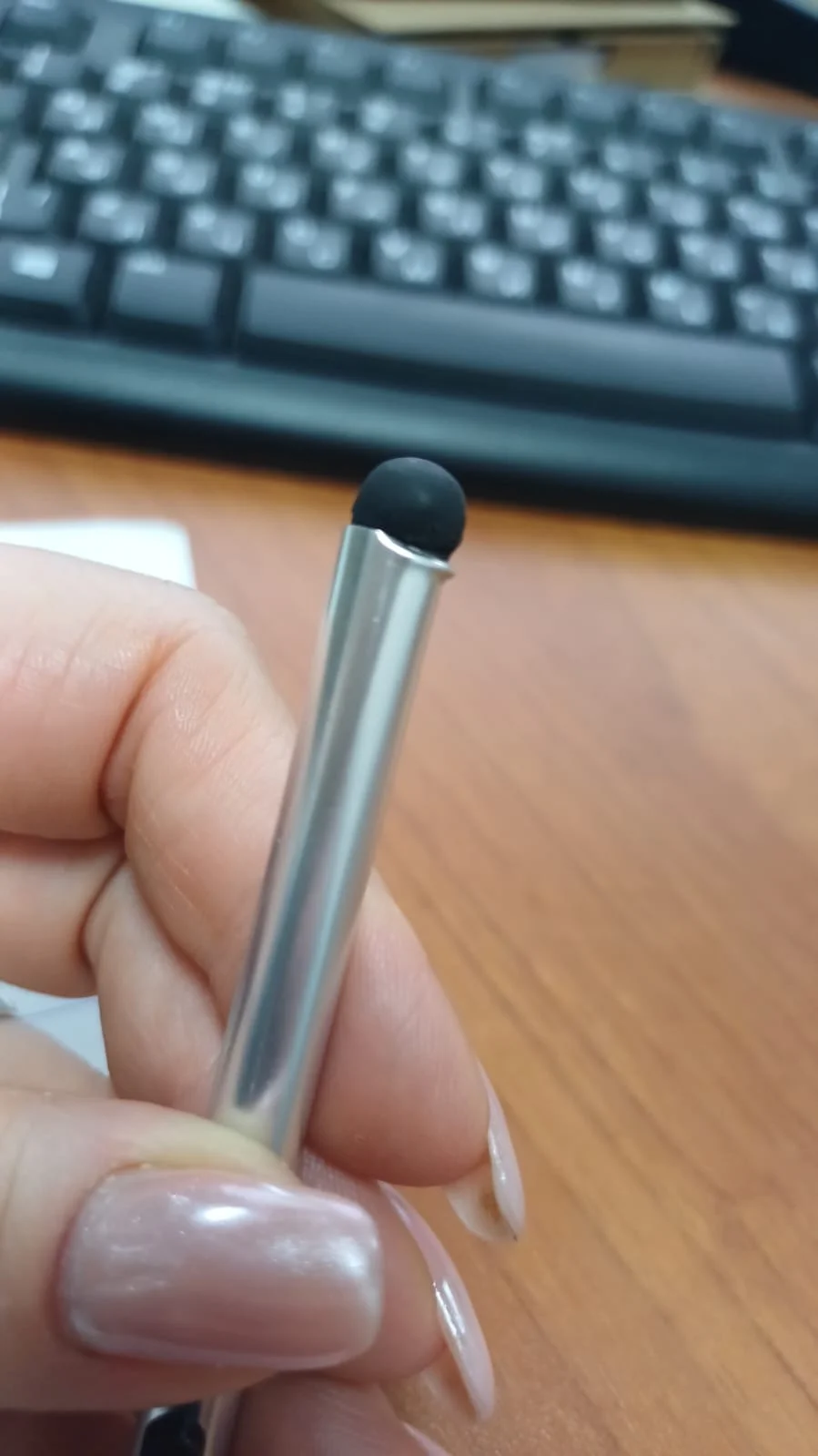 Стилус металлический Touch Smart Phone Tablet PC Universal, серебристый - фото 5