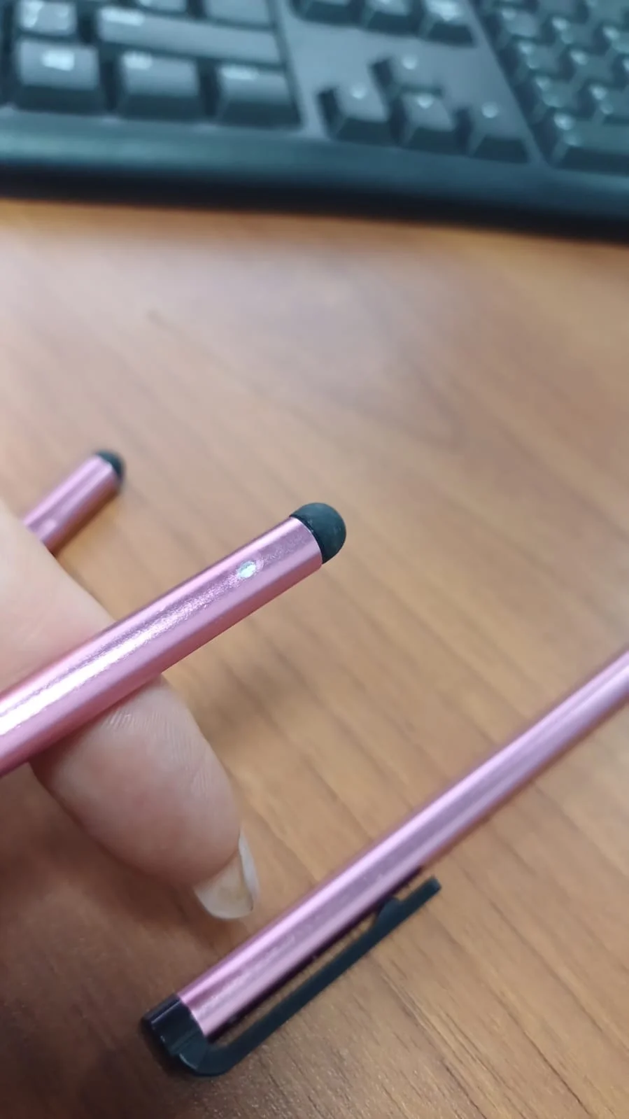 Стилус металлический Touch Smart Phone Tablet PC Universal розовый - фото 5