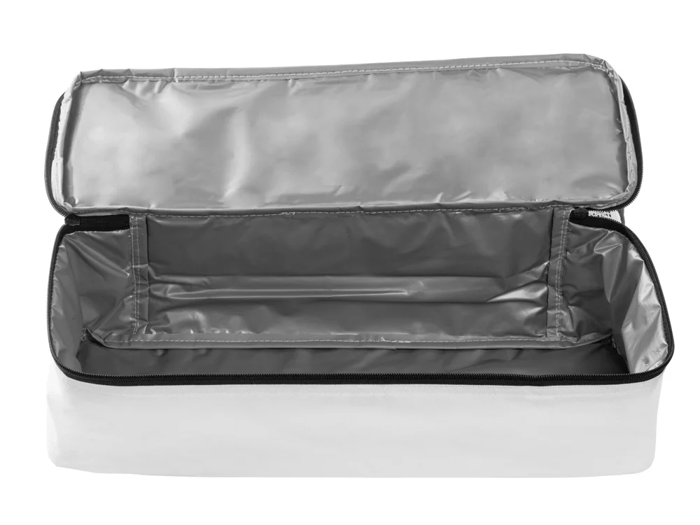 Сумка для шопинга и пляжа «Coolmesh» с изотермическим отделением внизу, белый, черный - фото 5