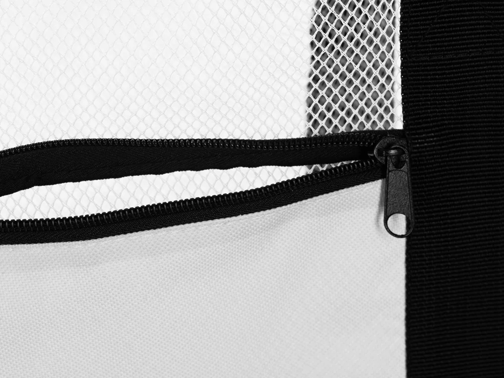 Сумка для шопинга и пляжа «Coolmesh» с изотермическим отделением внизу, белый, черный - фото 7