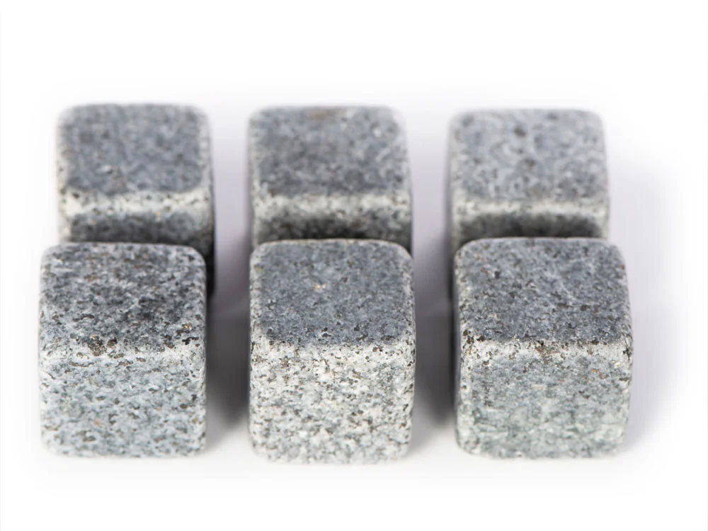 Набор камней для виски в подарочной деревянной коробке Speyside натуральный серый - фото 2