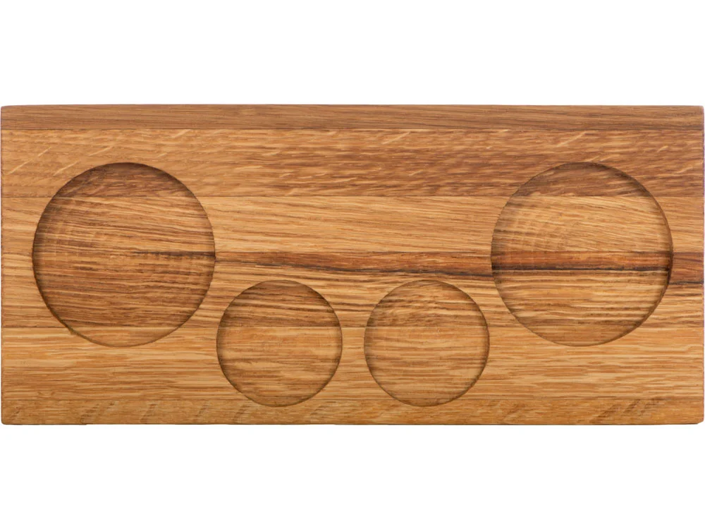 Набор для виски и коктейлей на подставке из дуба Savour натуральный прозрачный серебристый 2 х 210 - фото 6