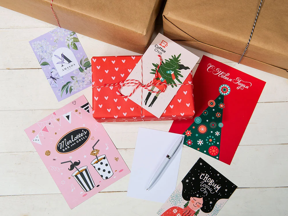 Открытка под запечатку, белый, A5 - фото 10