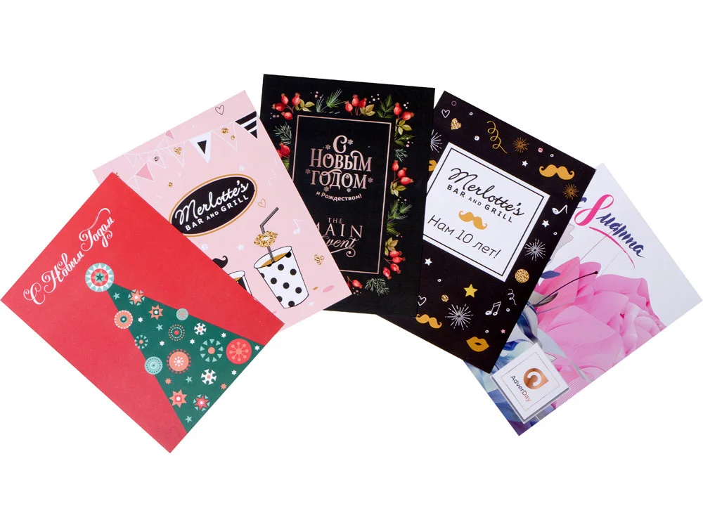 Открытка под запечатку, белый, A5 - фото 5